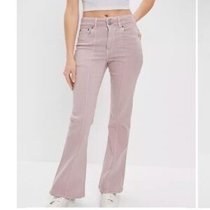 AE Pink Flare Jeans NEW